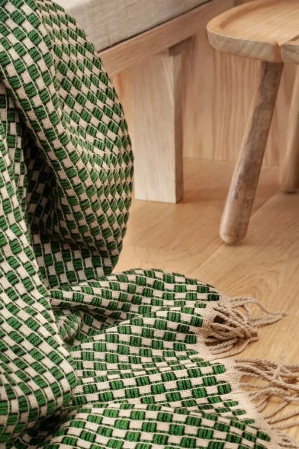 Ru00f8ros Tweed Decken Und Überwürfe^Røros Tweed Isak Überwurf, 150 x 210 cm, Green Meadow