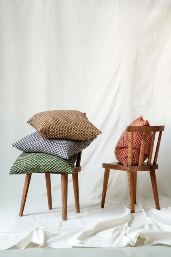 Ru00f8ros Tweed Kissen^Røros Tweed Isak Kissen, 60 x 60 cm, Chestnut