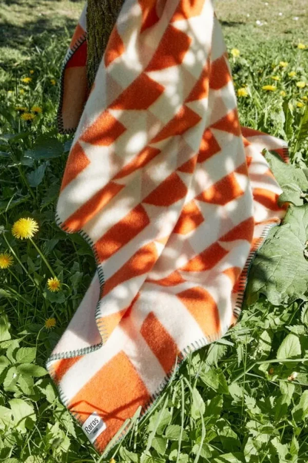 Ru00f8ros Tweed Decken Und Überwürfe^Røros Tweed Kvam Überwurf, 135 x 200 cm, Orange