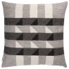 Ru00f8ros Tweed Kissen^Røros Tweed Kvam Kissen, 50 x 50 cm, Graustufen