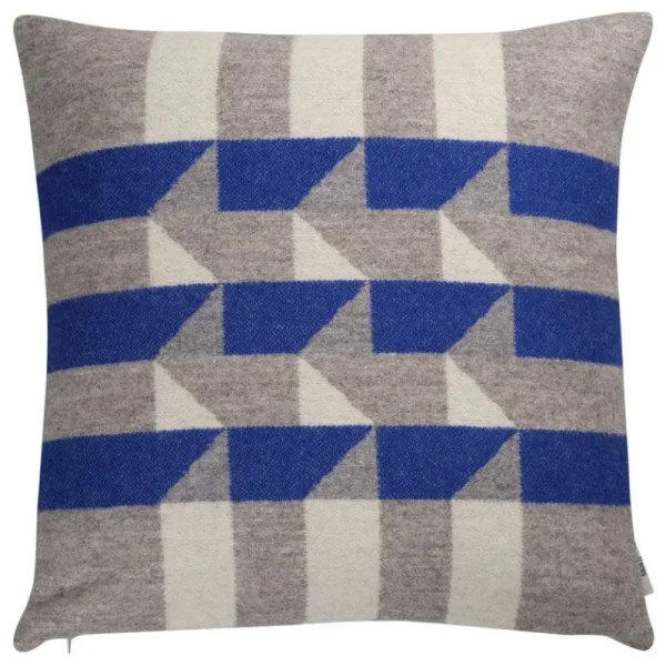 Ru00f8ros Tweed Kissen^Røros Tweed Kvam Kissen, 50 x 50 cm, Blau