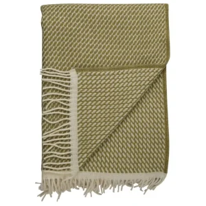 Ru00f8ros Tweed Decken Und Überwürfe^Røros Tweed Mello Überwurf, 150 × 210 cm, Blattgrün