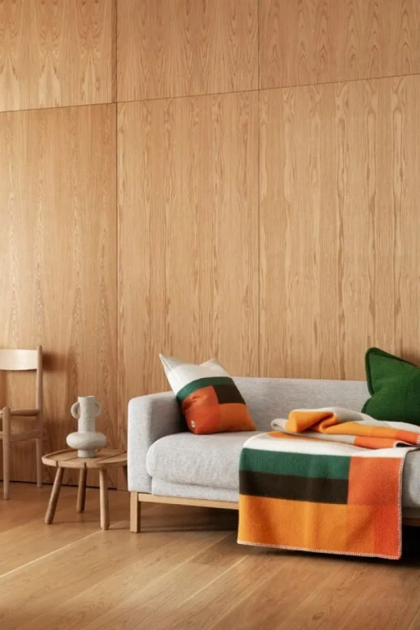 Ru00f8ros Tweed Decken Und Überwürfe^Røros Tweed Mikkel Überwurf, 135 x 200 cm, Orange