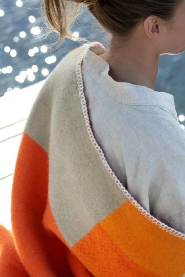 Kinder Ru00f8ros Tweed Textilien Für Kinder | Decken Und Überwürfe^Røros Tweed Mikkel Decke, 100 x 135 cm, orange
