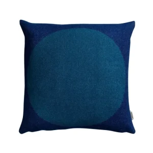 Kinder Ru00f8ros Tweed Textilien Für Kinder | Kissen^Røros Tweed Åsmund Bold Kissen, 50 x 50 cm, Gelb – Blau
