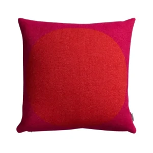 Kinder Ru00f8ros Tweed Textilien Für Kinder | Kissen^Røros Tweed Åsmund Bold Kissen, 50 x 50 cm, Rot – Türkis