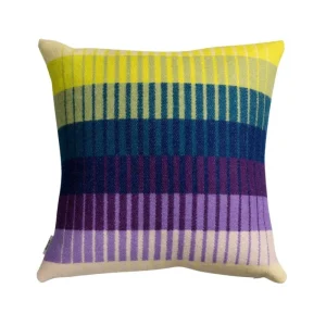 Ru00f8ros Tweed Kissen^Røros Tweed Åsmund Gradient Kissen, 50 x 50 cm, Gelb – Blau