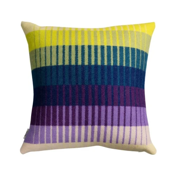 Ru00f8ros Tweed Kissen^Røros Tweed Åsmund Gradient Kissen, 50 x 50 cm, Gelb – Blau