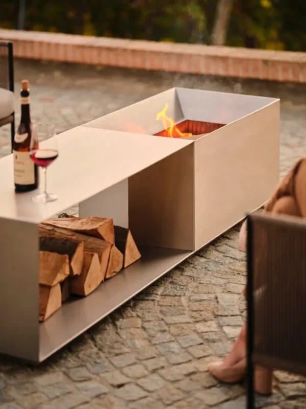 Ru00f6shults Außenbeleuchtung | Außenküche^Röshults Brazier Feuertisch, Edelstahl