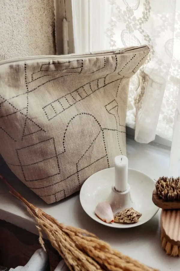 Saana ja Olli Taschen | Kultur- Und Kosmetikbeutel^Kosmetiktasche Unien talo, beige