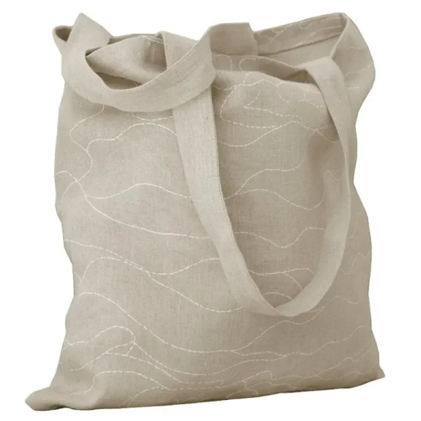 Saana ja Olli Taschen^Rakkauden Meri Canvastasche, Beige – Weiß