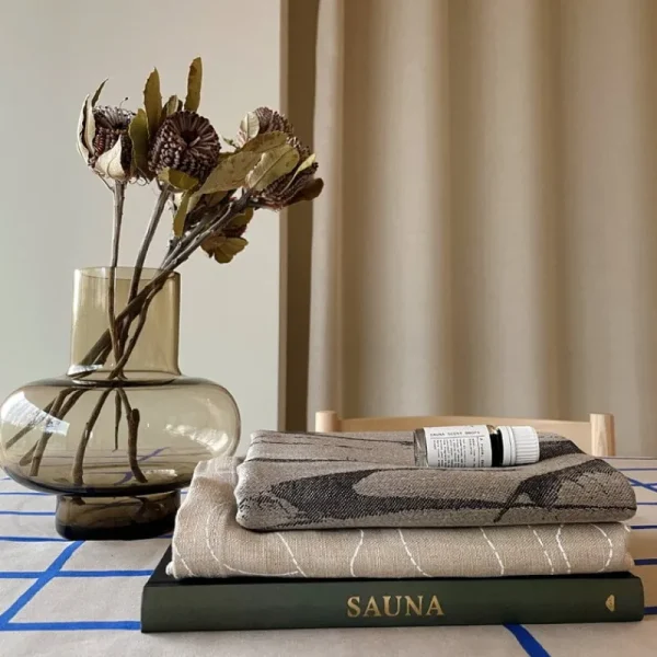 Saana ja Olli Taschen^Rakkauden Meri Canvastasche, Beige – Weiß