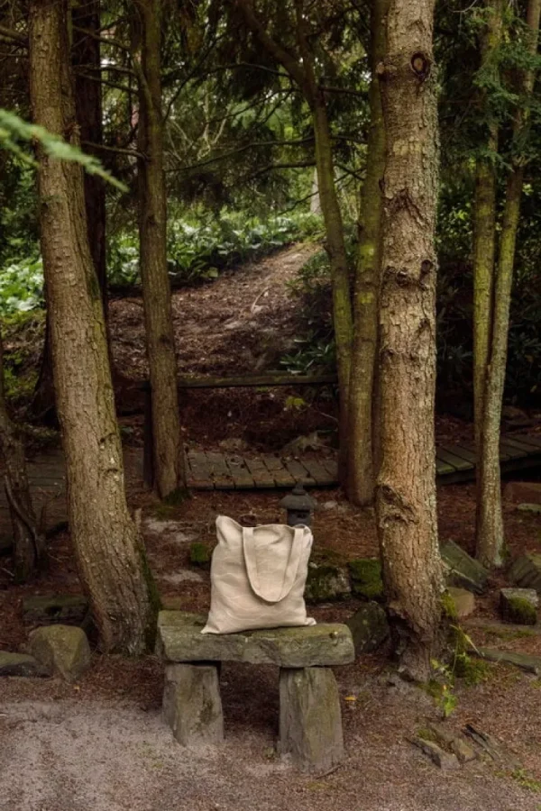 Saana ja Olli Taschen^Rakkauden Meri Canvastasche, Beige – Weiß