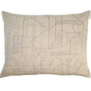 Saana ja Olli Kissen^Unien talo Kissenbezug, 60 x 80 cm, Beige - Schwarz