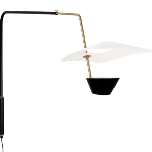 Nuura Wandleuchten-Sammode G25 Wandleuchte, Schwarz – Weiß