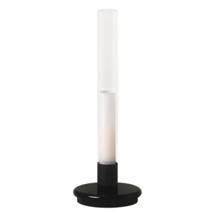 New Works Tragbare Lampen-Santa & Cole Sylvestrina Tischleuchte, tragbar, Transparent - Schwarz