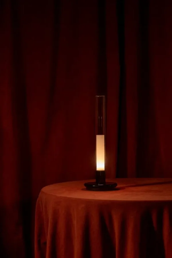 New Works Tragbare Lampen-Santa & Cole Sylvestrina Tischleuchte, tragbar, Transparent - Schwarz