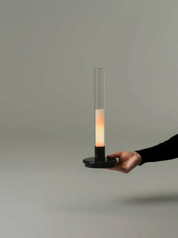New Works Tragbare Lampen-Santa & Cole Sylvestrina Tischleuchte, tragbar, Transparent - Schwarz