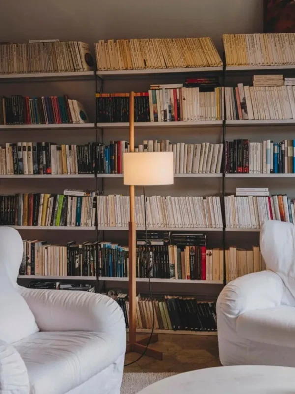 Artemide Stehleuchten-Santa & Cole TMM Stehleuchte, Eiche - Weiß