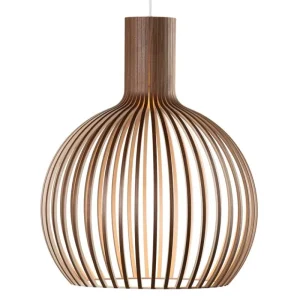 Pholc Deckenleuchten-Secto Design Pendelleuchte Octo Small 4241, Nussbaum