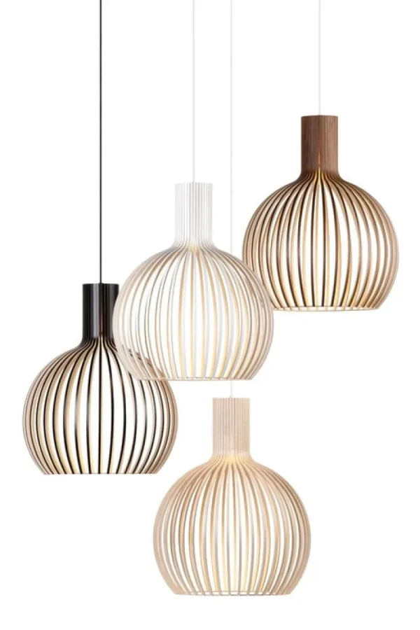 Pholc Deckenleuchten-Secto Design Pendelleuchte Octo Small 4241, Nussbaum