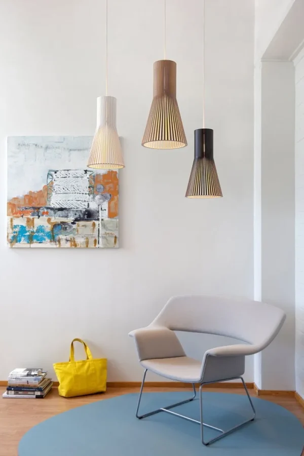 Woud Deckenleuchten-Secto Design Secto 4201 Pendelleuchte, 45 cm, Nussbaum