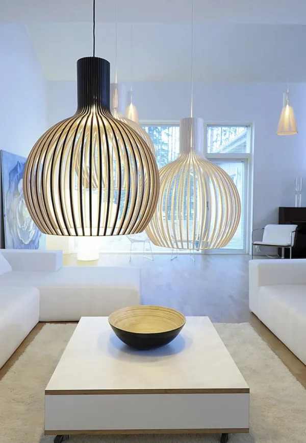 Louis Poulsen Deckenleuchten-Secto Design Secto 4200 Pendelleuchte, 60 cm, weiß