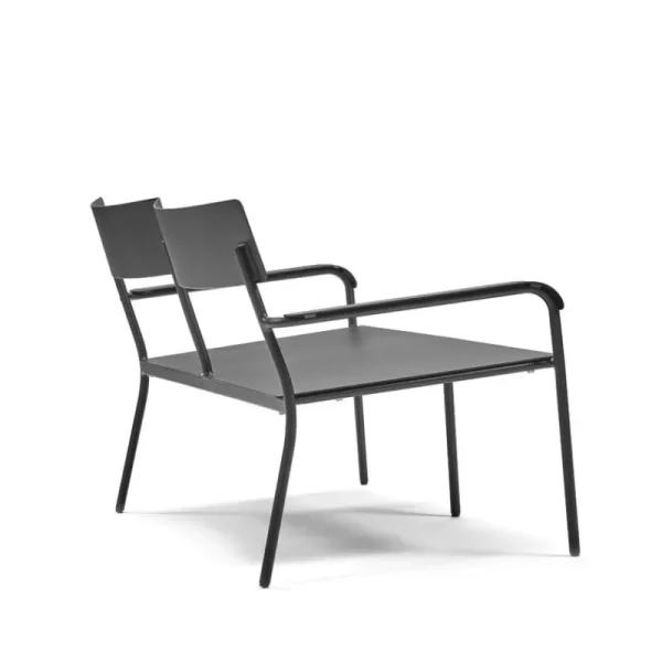 Serax Terrassenmöbel^August 2-Sitzer-Bank mit Rückenlehne, Schwarz