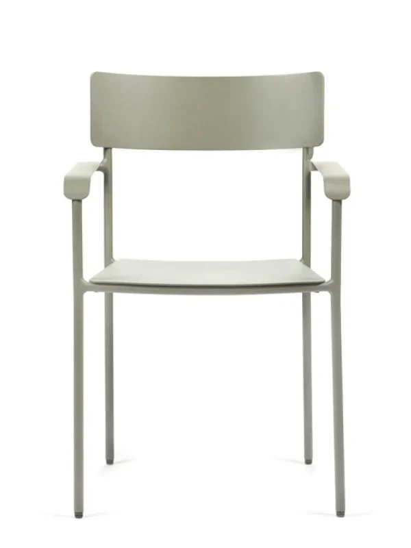 Serax Terrassenmöbel^August Stuhl mit Armlehnen, schmal, Grün