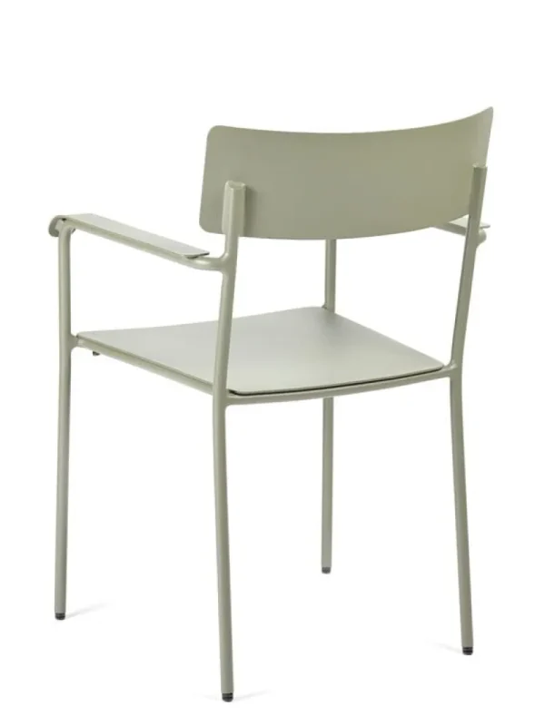 Serax Terrassenmöbel^August Stuhl mit Armlehnen, schmal, Grün