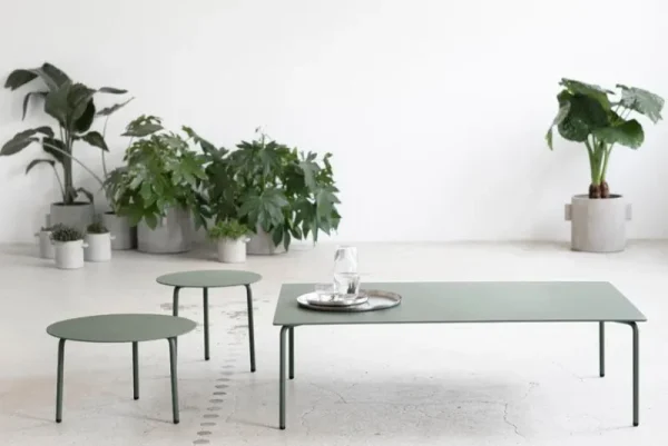 Serax Terrassenmöbel | Tische^August Tisch, niedrig, 120 x 80 cm, Grün