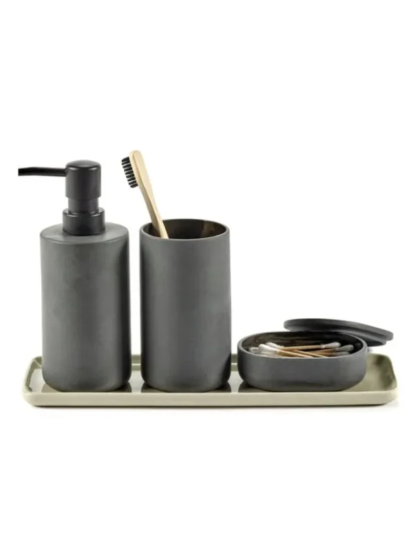 Serax Badezimmeraccessoires^Cose Seifenspender, Dunkelgrau