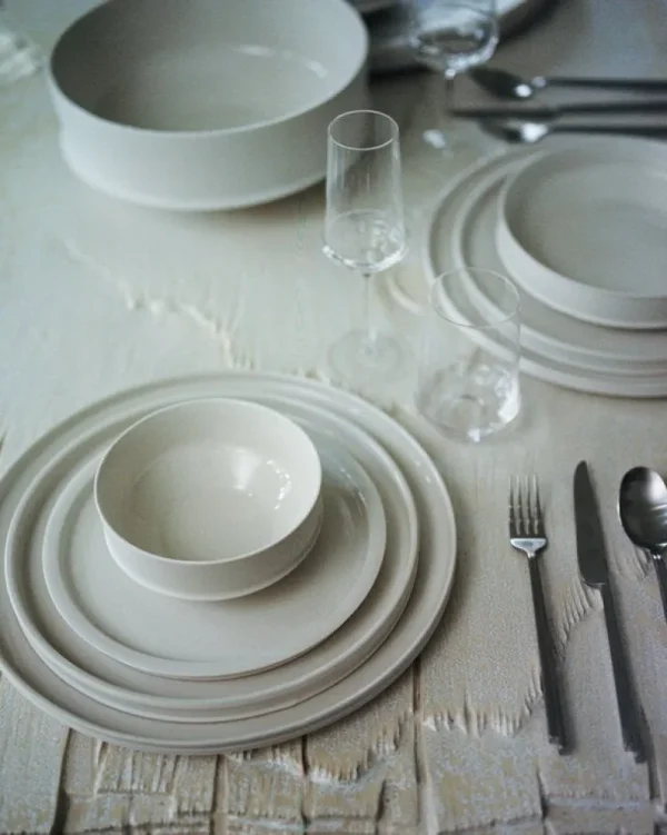 Serax Geschirr^Dune Essteller, M, 28 cm, Alabaster