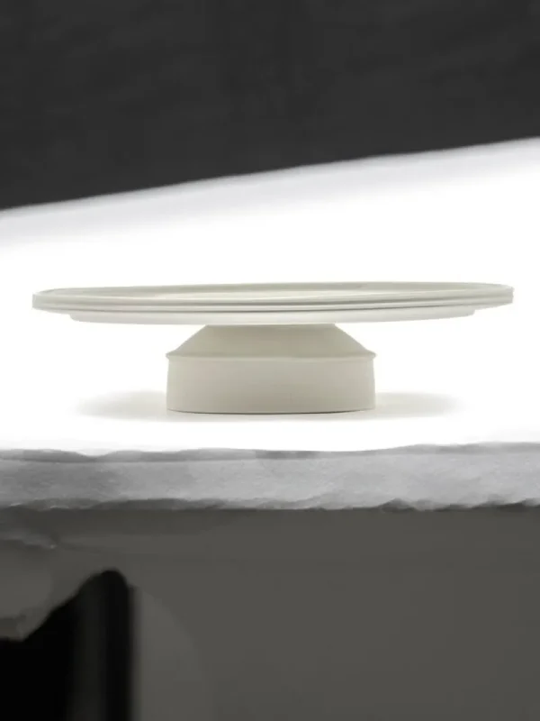 Serax Geschirr^Dune Tortenständer, 33 cm, Alabaster