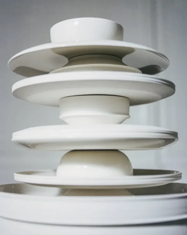 Serax Geschirr^Dune Tortenständer, 33 cm, Alabaster