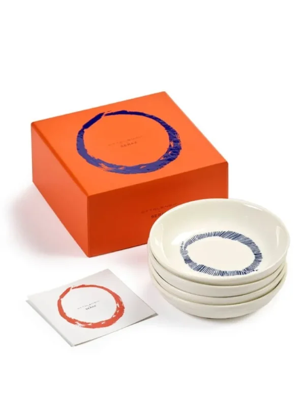 Serax Geschirr | Dekorationsgegenstände^Feast Teller, 11,5 cm, 4 Stück, Weiß - Blau