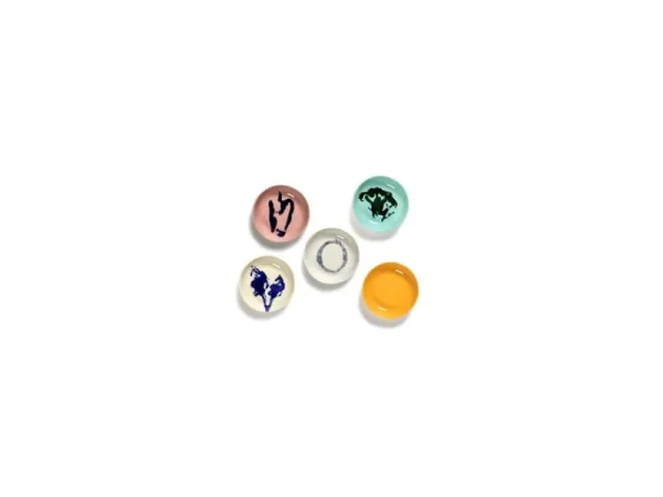Serax Geschirr | Dekorationsgegenstände^Feast Teller, 11,5 cm, 4 Stück, Weiß - Blau
