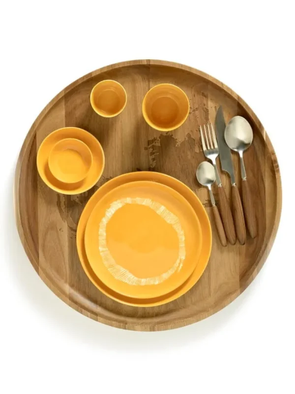 Serax Geschirr^Feast Teller, S, 2 Stück, Gelb - Weiß