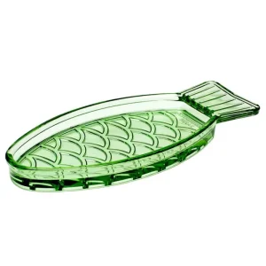 Serax Geschirr^Fish & Fish Servierplatte, 23 x 10 cm, Grün