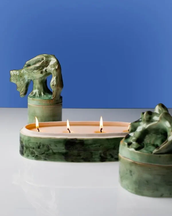 AYTM Kerzen Und Kerzenhalter-Serax Sonata Duftkerze, L, grün