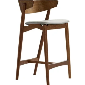 Sibast Sitzgelegenheiten-Barhocker No 7, 65 cm, Räuchereiche – grau Remix 123