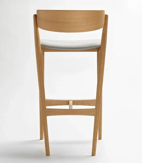 Sibast Sitzgelegenheiten-Barhocker No 7, 75 cm, Eiche weiß lackiert – grau Remix 123