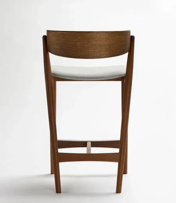 Sibast Sitzgelegenheiten-Barhocker No 7, 65 cm, Räuchereiche – grau Remix 123