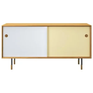 Sibast Aufbewahrungsmöbel-No 11 Sideboard, Eiche geölt, Weiß - Gelb