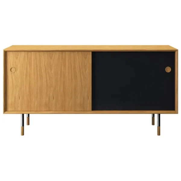 Skagerak Aufbewahrungsmöbel-Sibast No 11 Sideboard, Eiche geölt, Schwarz - Weiß