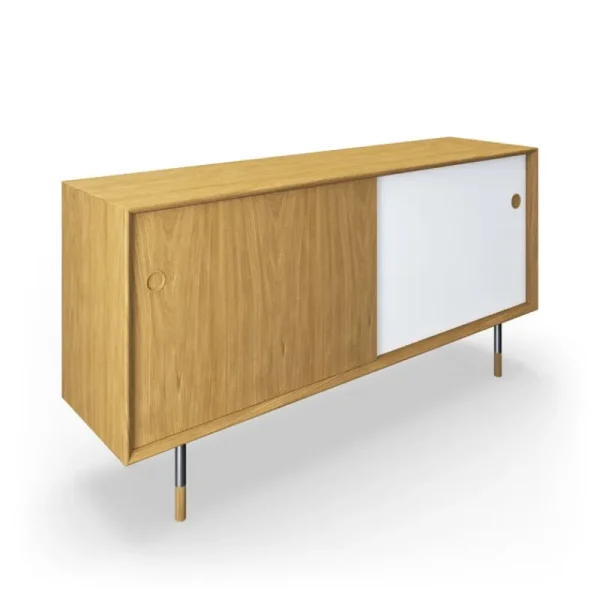 Sibast Aufbewahrungsmöbel-No 11 Sideboard, Eiche geölt, Weiß - Gelb