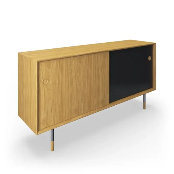 Skagerak Aufbewahrungsmöbel-Sibast No 11 Sideboard, Eiche geölt, Schwarz - Weiß