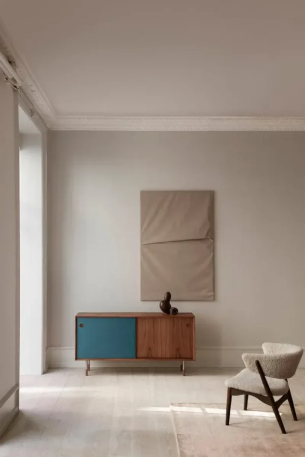 Sibast Aufbewahrungsmöbel-No 11 Sideboard, Walnussholz geölt, Schwarz – Blau