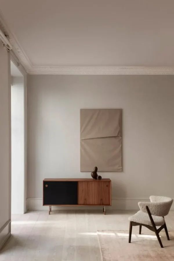 Sibast Aufbewahrungsmöbel-No 11 Sideboard, Walnussholz geölt, Schwarz – Blau