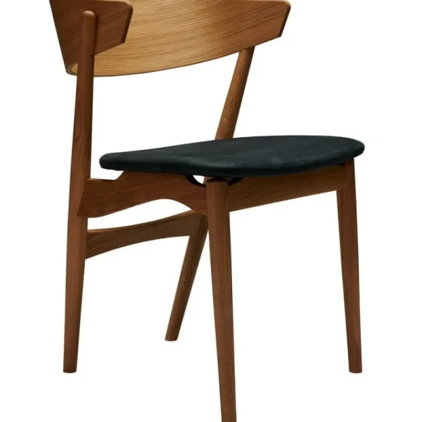 Artek Sitzgelegenheiten-Sibast No 7 Stuhl, Eiche geölt – Leder anthrazit